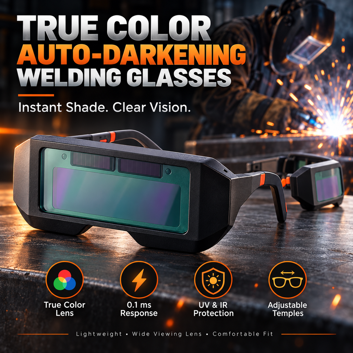 ✨Solar Auto-Darkening Welding Glasses 🕶