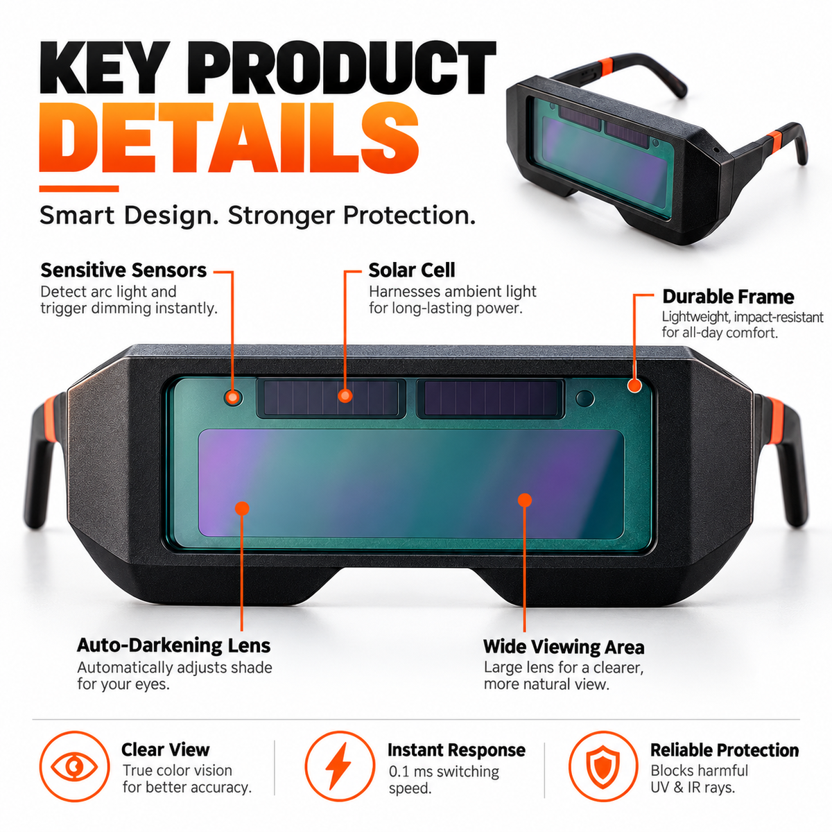 ✨Solar Auto-Darkening Welding Glasses 🕶