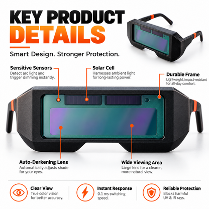 ✨Solar Auto-Darkening Welding Glasses 🕶