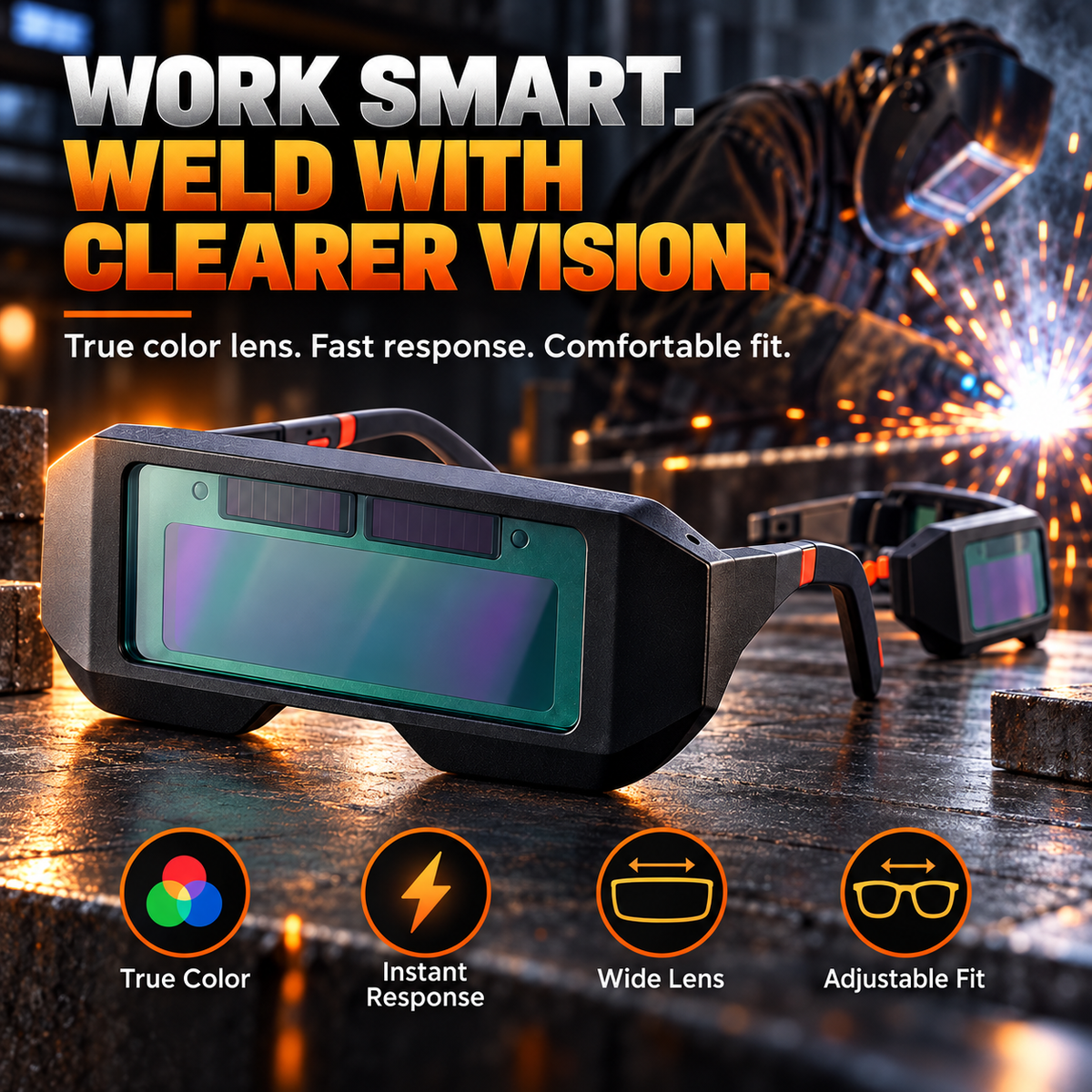 ✨Solar Auto-Darkening Welding Glasses 🕶