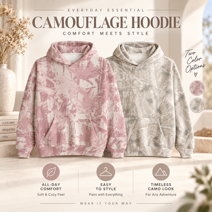 ✨Forest-colored printed hoodie