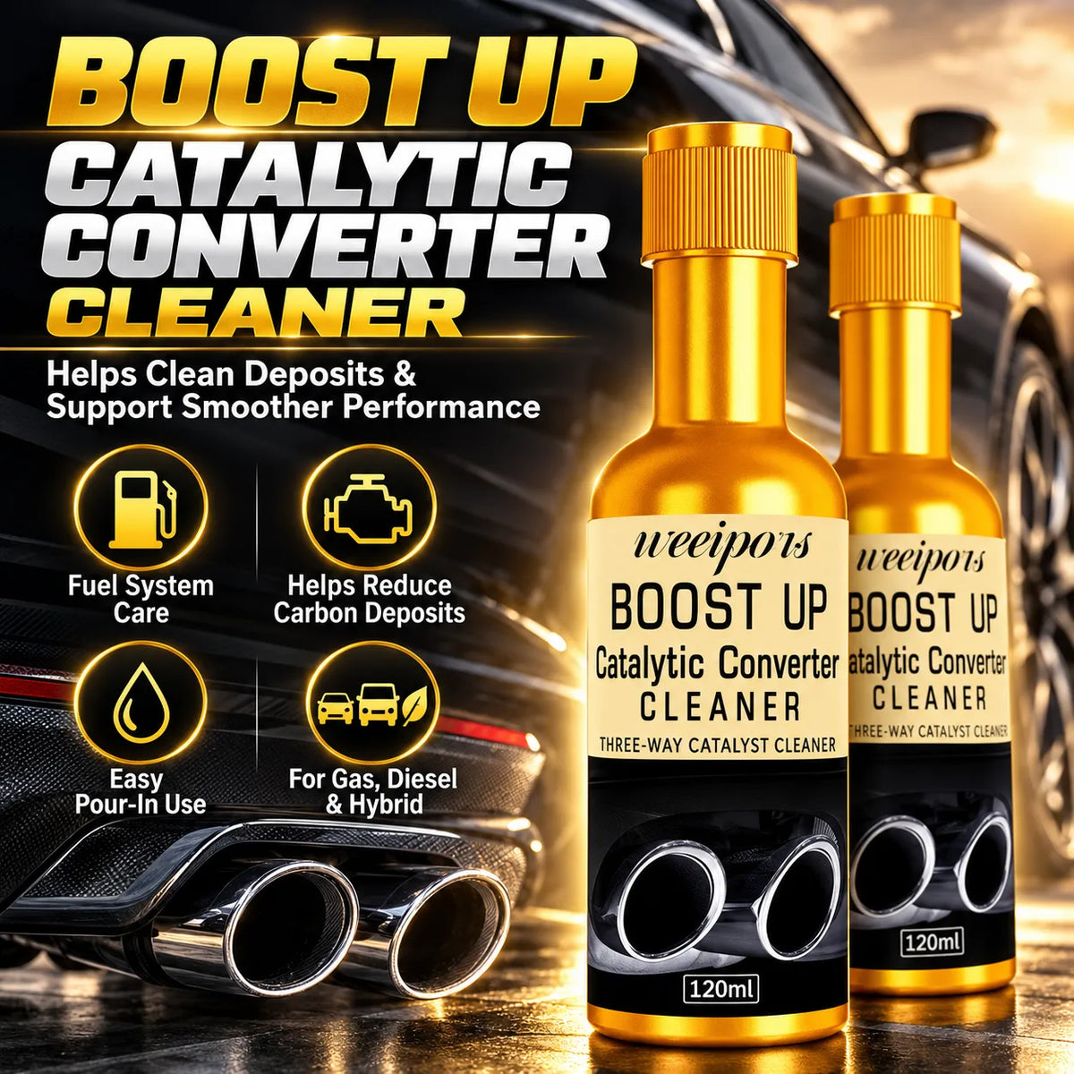 🎁2PCS BOOST UP Catalytic Converter Cleaner – Fuel System & Engine Care