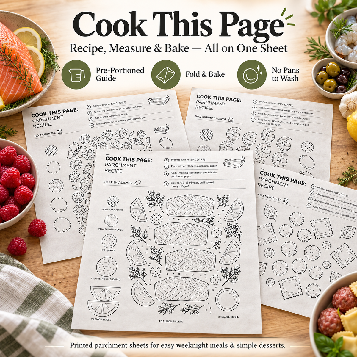 ✨Baking Paper (A3 Size) – 25 Sheets