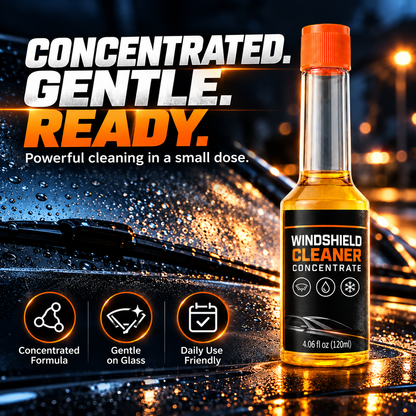 ✨2 Pcs Concentrated Windshield Washer Fluid – Oil Film & Bug Residue Cleaner, 120ml🌧️
