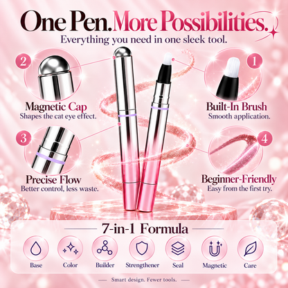 ✨Magnetic Cat Eye Gel Nail Pen – 7-in-1 Portable Nail Art Tool💅