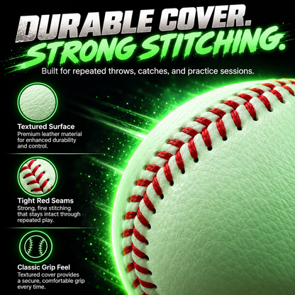 ✨Night Glow Baseball – Bright, Durable & Ready for After-Dark Play