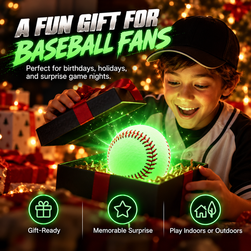 ✨Night Glow Baseball – Bright, Durable & Ready for After-Dark Play