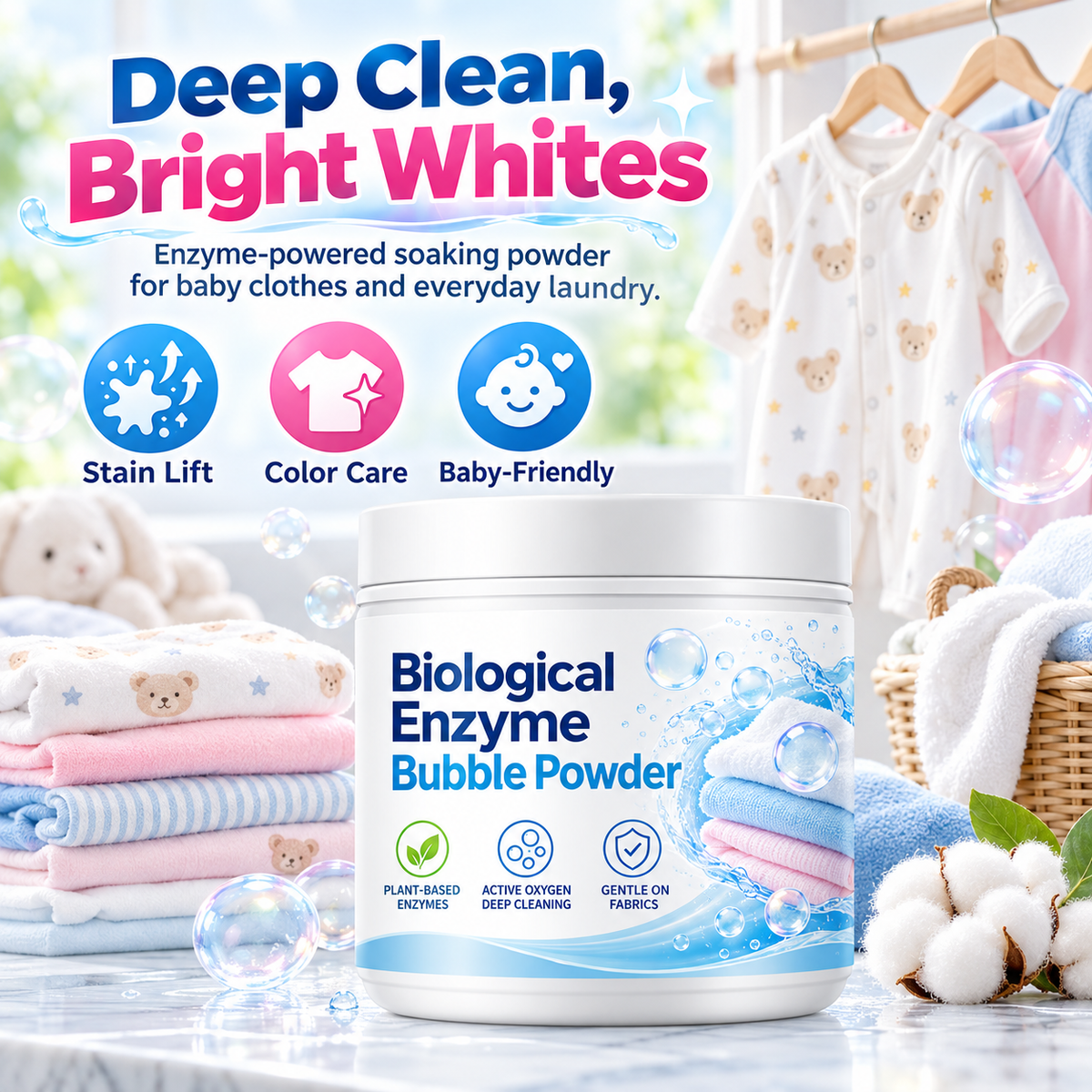 ✨Enzyme Laundry Soak – Deep Clean & Fabric Brightener