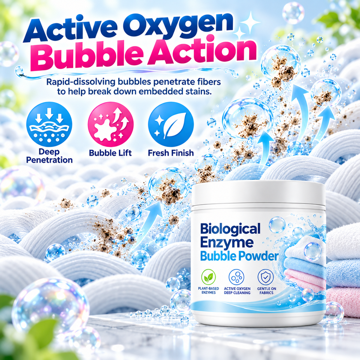 ✨Enzyme Laundry Soak – Deep Clean & Fabric Brightener