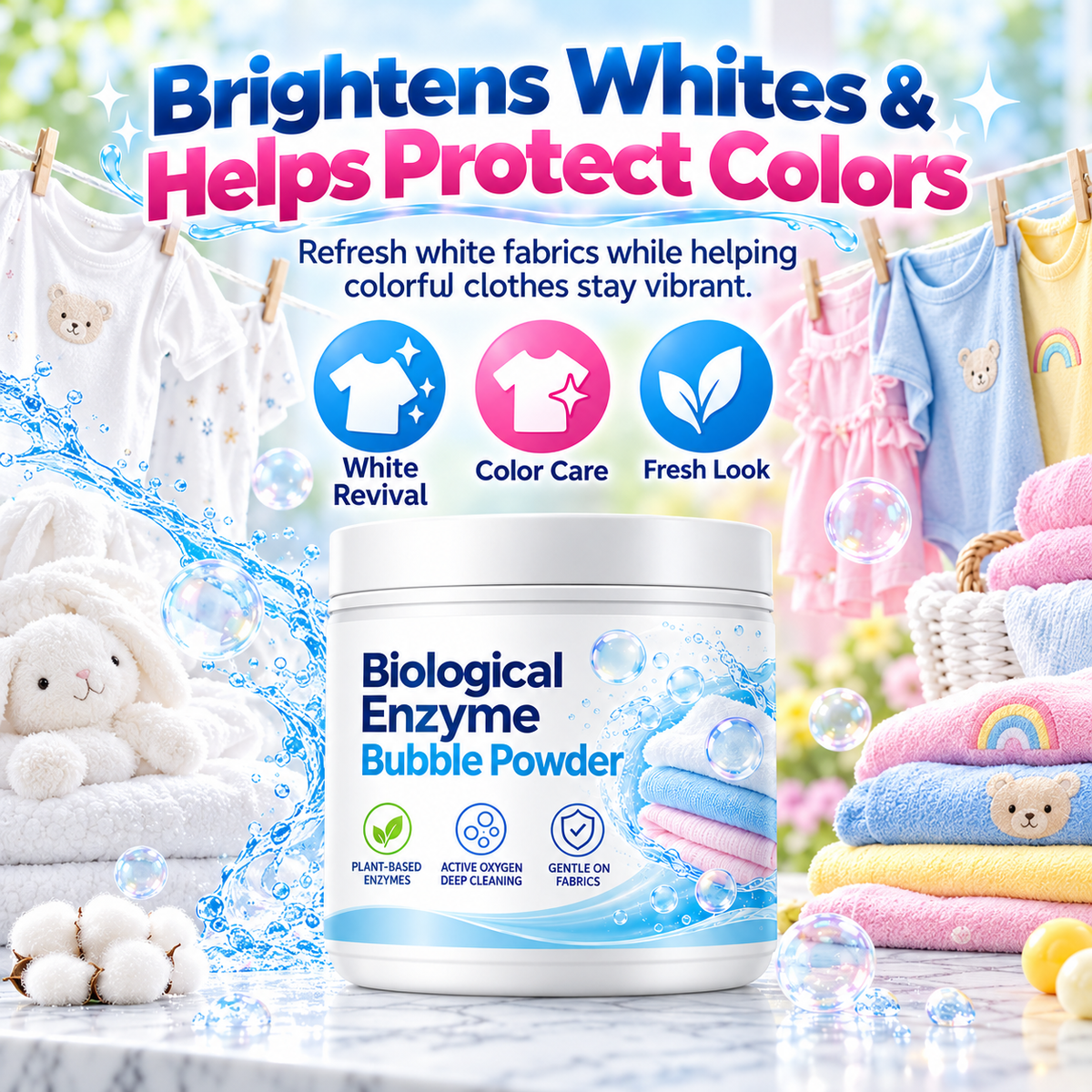 ✨Enzyme Laundry Soak – Deep Clean & Fabric Brightener