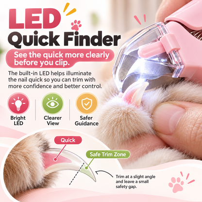 ✨2-in-1 LED Pet Nail Clipper & Grinder🐱