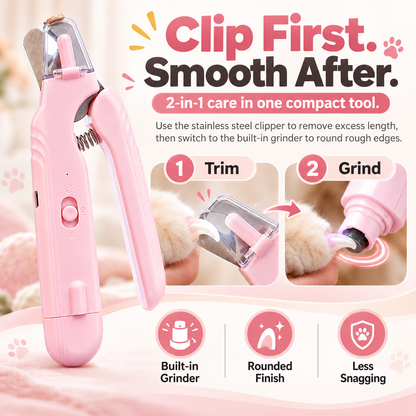 ✨2-in-1 LED Pet Nail Clipper & Grinder🐱