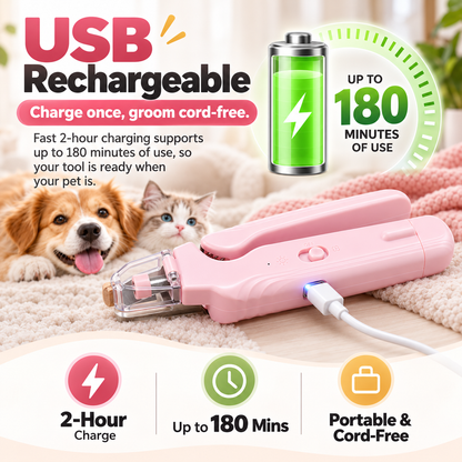 ✨2-in-1 LED Pet Nail Clipper & Grinder🐱