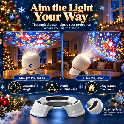✨Christmas Rotating Projector Light – 8 Festive Scenes🎄