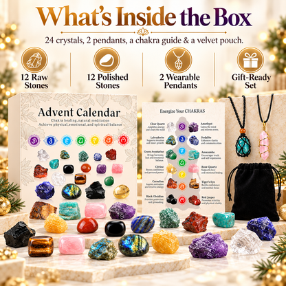 ✨24-Day Chakra Crystal Advent Calendar🔮