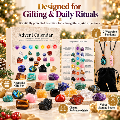 ✨24-Day Chakra Crystal Advent Calendar🔮
