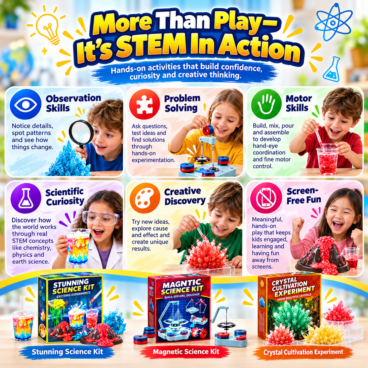 ✨3 Style Educational Science Experiment Toy Set🧪