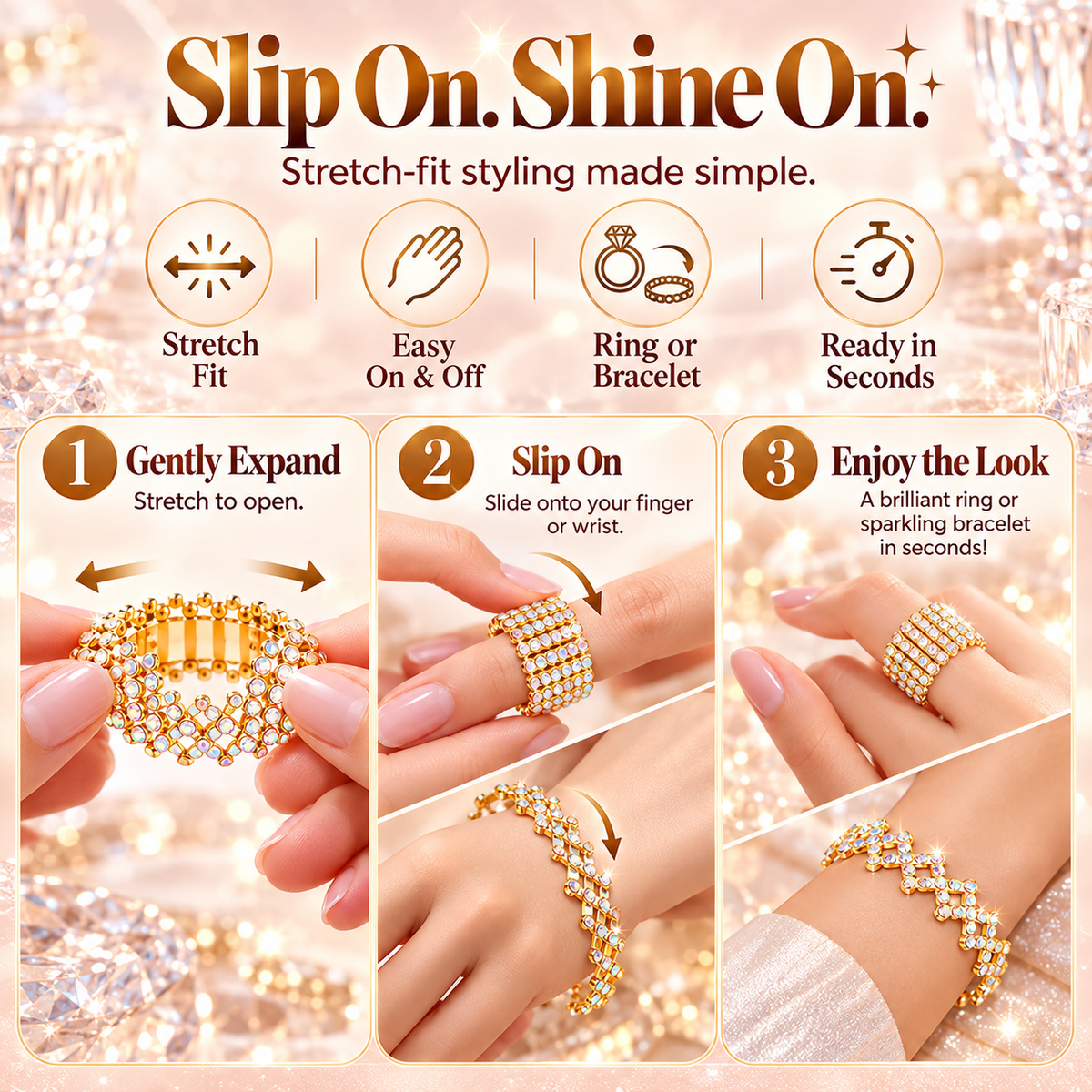 ✨Stretch to Switch –Jewelry Ring / Bracelet💎