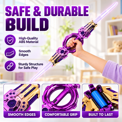 🔥Retractable LED Toy Light Sword Saber Katana