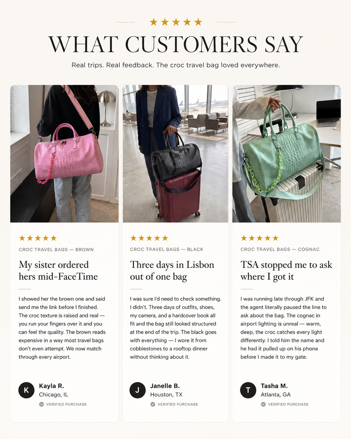 ✨Croc Travel Bags