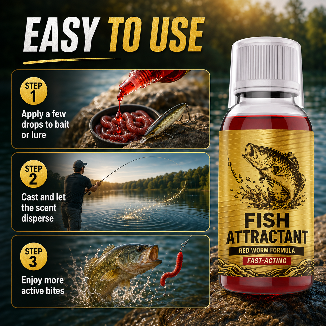 ✨🎣 Concentrated Fish Attractant Liquid