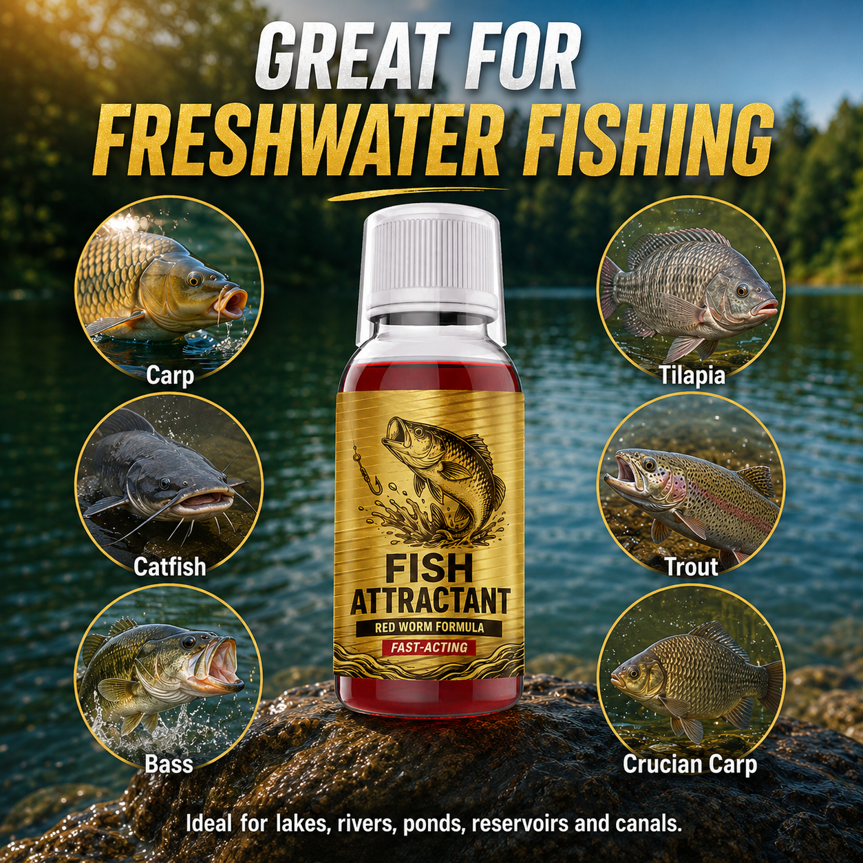 ✨🎣 Concentrated Fish Attractant Liquid