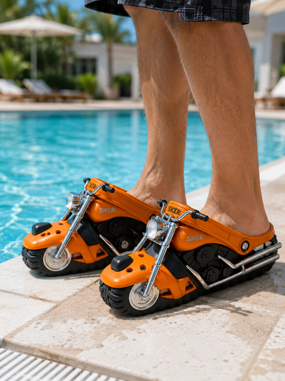 🔥🏍️ Ride-On Motorcycle Slippers™🔥
