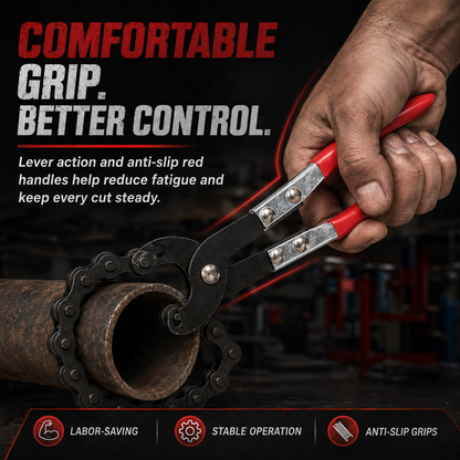 ✨Exhaust Cutter, Cuts 3/4" to 3-1/4" Pipe, Durable Chain Cutter Tool⚡