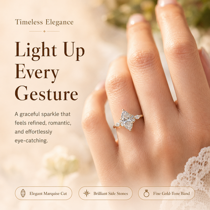 ✨Marquise-Cut Sparkle Ring