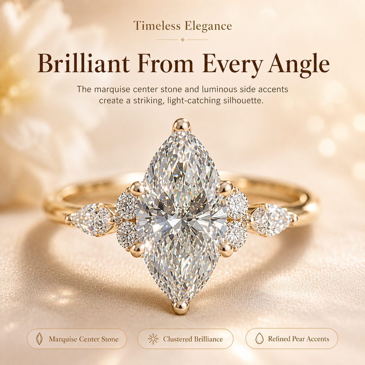 ✨Marquise-Cut Sparkle Ring