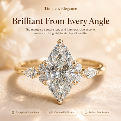 ✨Marquise-Cut Sparkle Ring