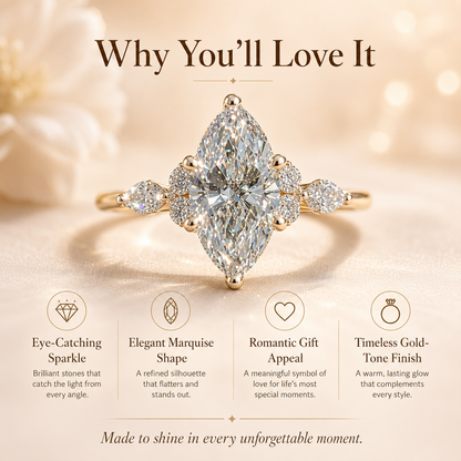 ✨Marquise-Cut Sparkle Ring
