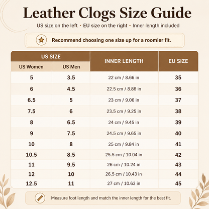 ✨2026 Summer Sales 49% Off✨Leather Clogs For Men & Women
