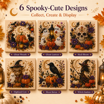 🔥👻 Halloween Pearl Art DIY Kit – Turn Tiny Pearls into Spooky-Cute Magic