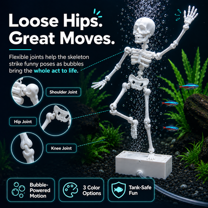 ✨Dancing Skeleton Bubble Aquarium Ornament