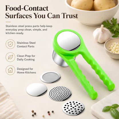✨Ergonomic Twist-Action Hand Manual Helix Potato Ricer Masher