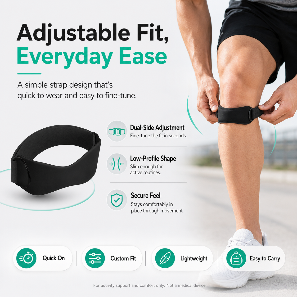 ✨Patellar Tendon Support Strap , Adjustable Patella Knee Brace