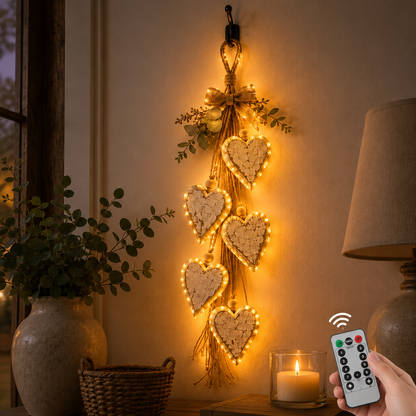 🔥🤎 Hanging Heart Wall Decor