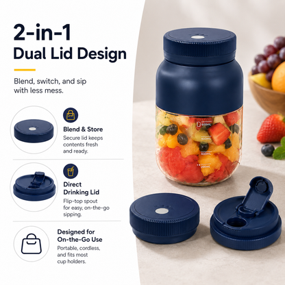 ✨Portable Electric Juicer Cup Blend Fresh. Drink Anywhere.