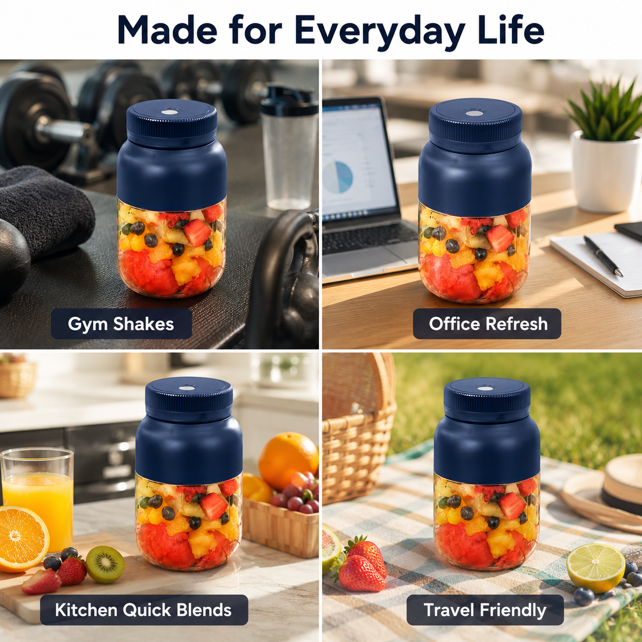 ✨Portable Electric Juicer Cup Blend Fresh. Drink Anywhere.
