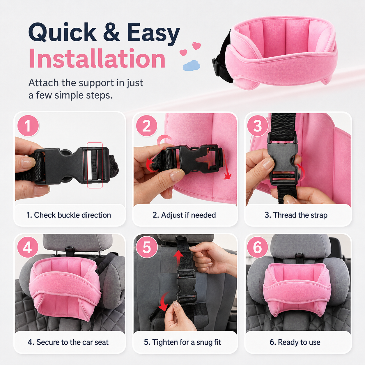 ✨Car Mounted Baby Safety Seat Head Support Pillow🚗