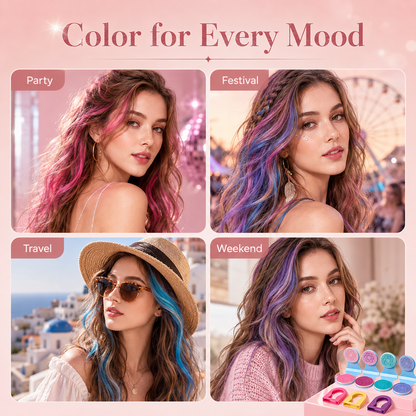 ✨12 Pcs Temporary Hair Chalk Kit