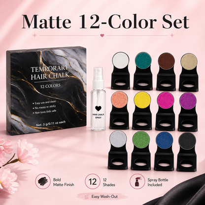 ✨12 Pcs Temporary Hair Chalk Kit