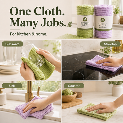 ✨Hand-torn rags and bamboo towel rolls