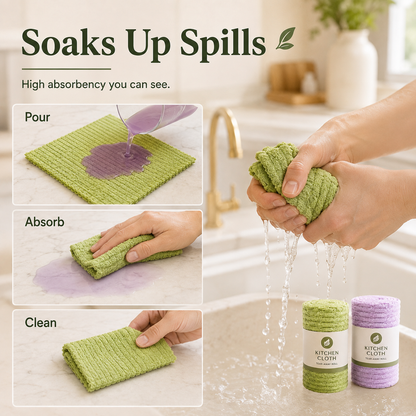 ✨Hand-torn rags and bamboo towel rolls
