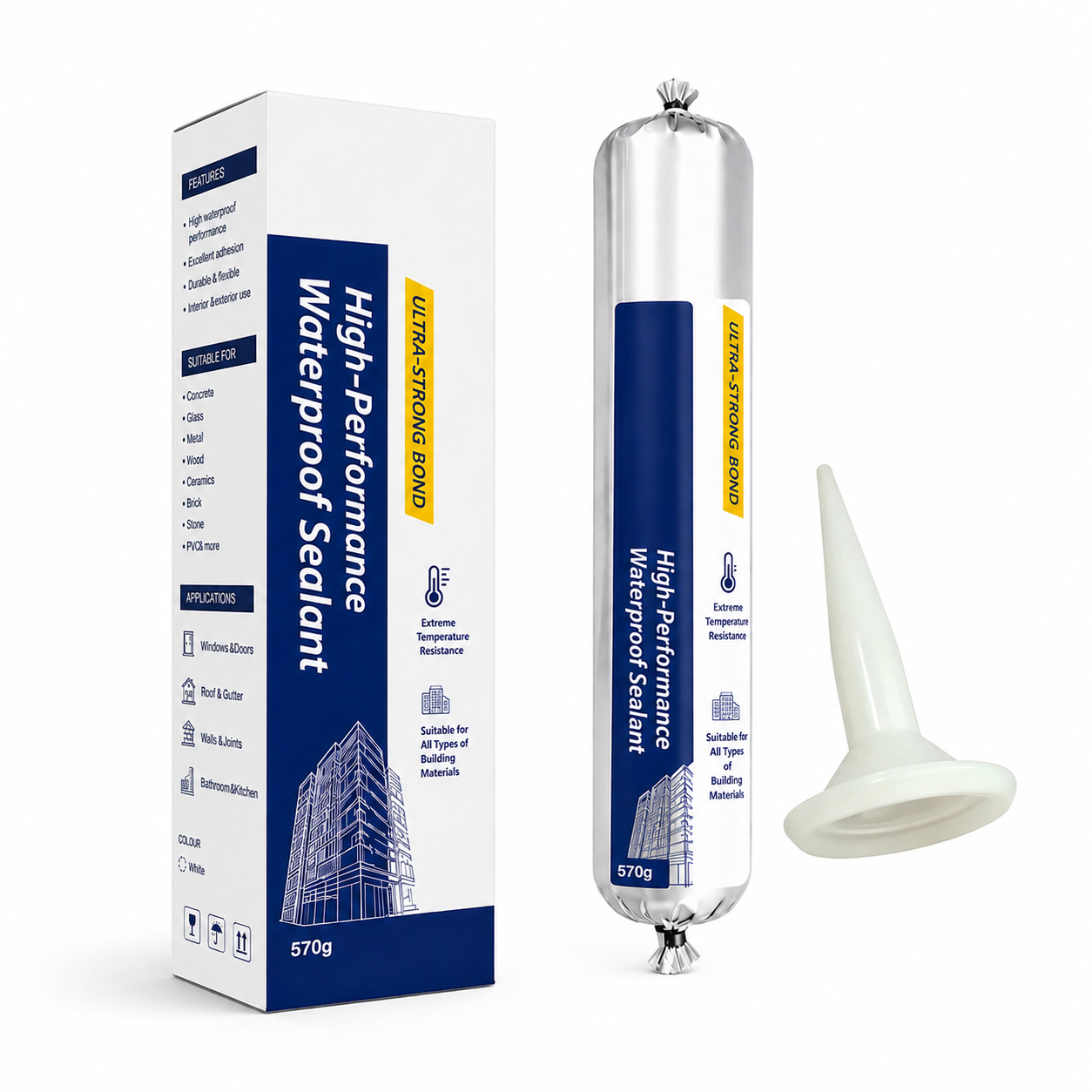 🔥Waterproof Silicone Sealant for Roof & Leak Repair(📦Buy 2 Free Shipping)