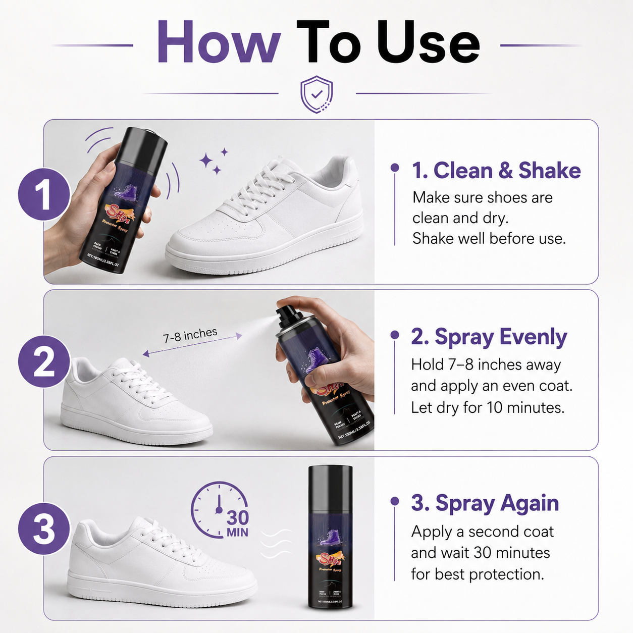 🔥Shoe Protector Spray, Rain & Stain Waterproof Nano Protection