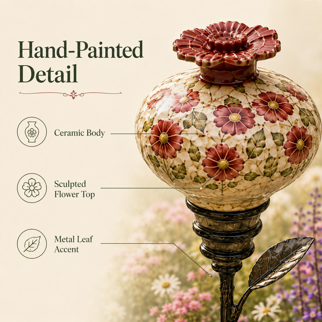 ✨Retro Hummingbird Feeder Garden Pole