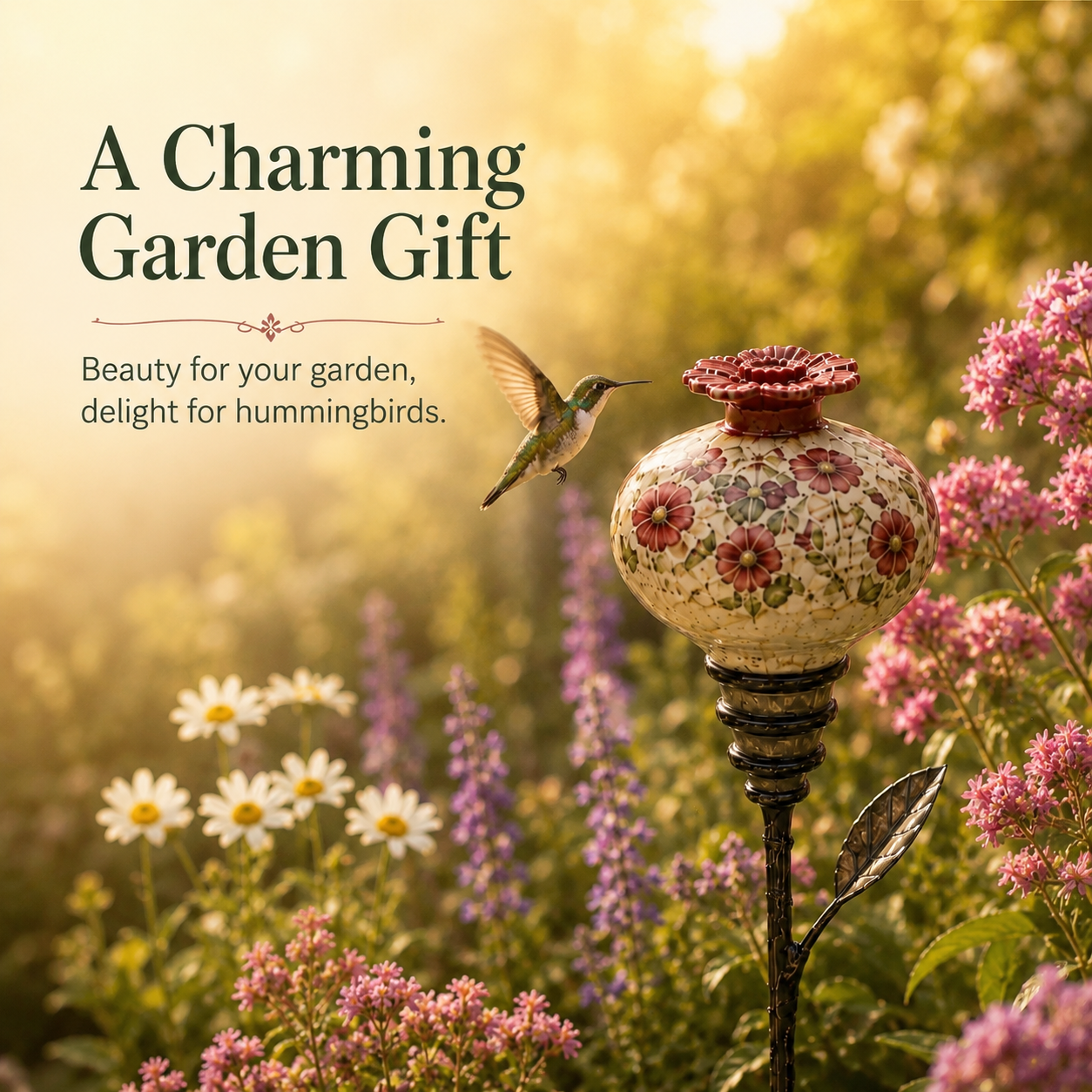 ✨Retro Hummingbird Feeder Garden Pole