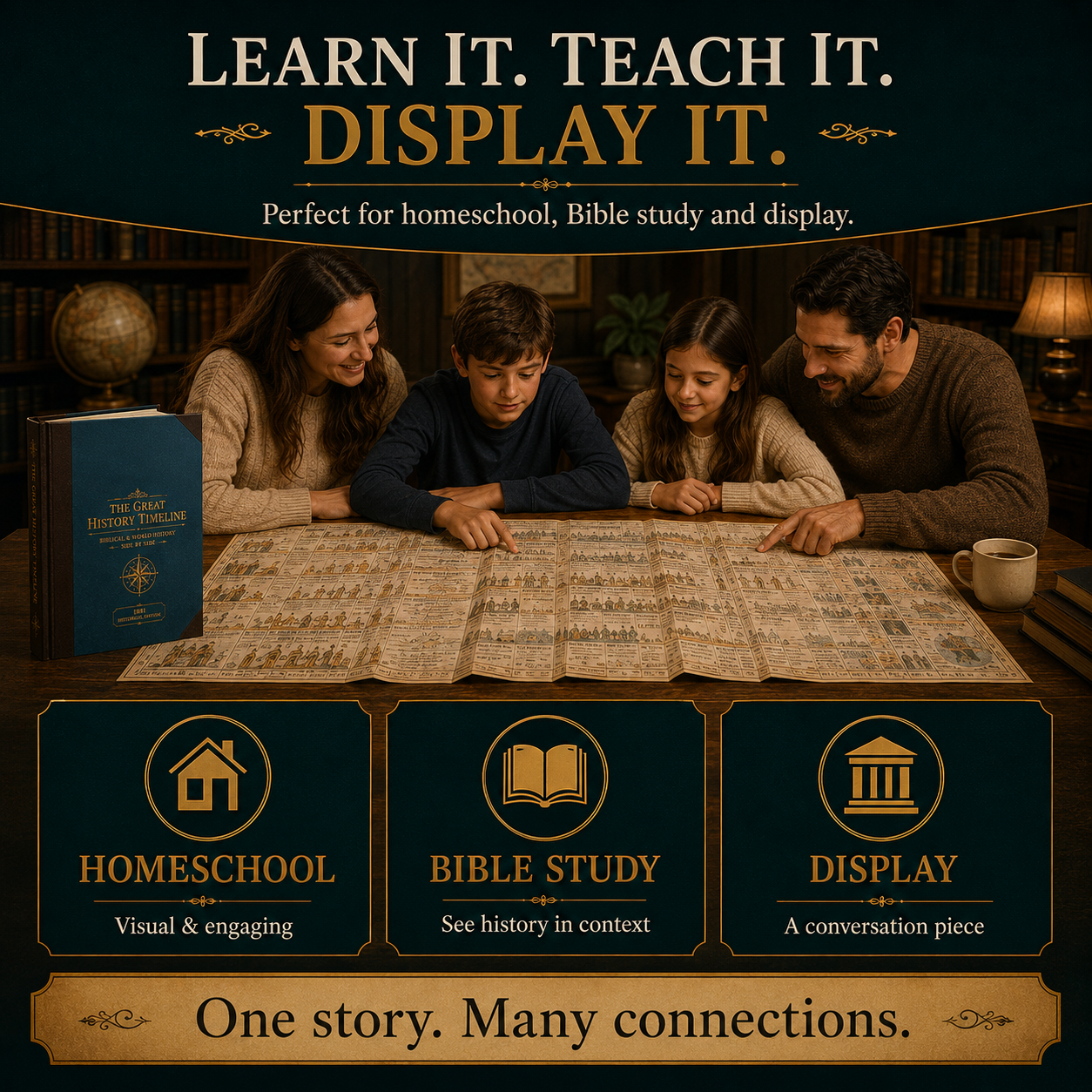 ✨The Great History Timeline – 6,000 Years of Biblical & World History Side by Side